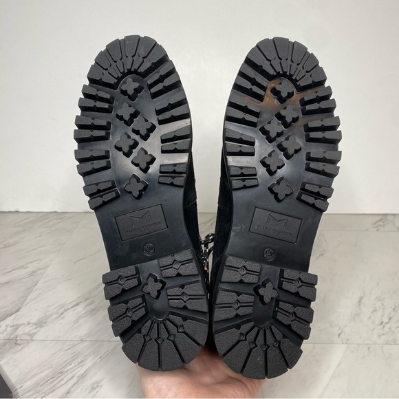 Marc Fisher Izzie Black Suede Lug Sole Boot 9 1/2 M - Picture 15 of 16